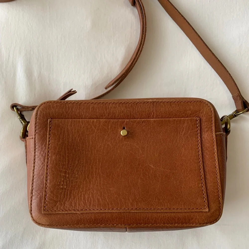 Madewell Tan Leather Crossbody Bag - Picture 1 of 7